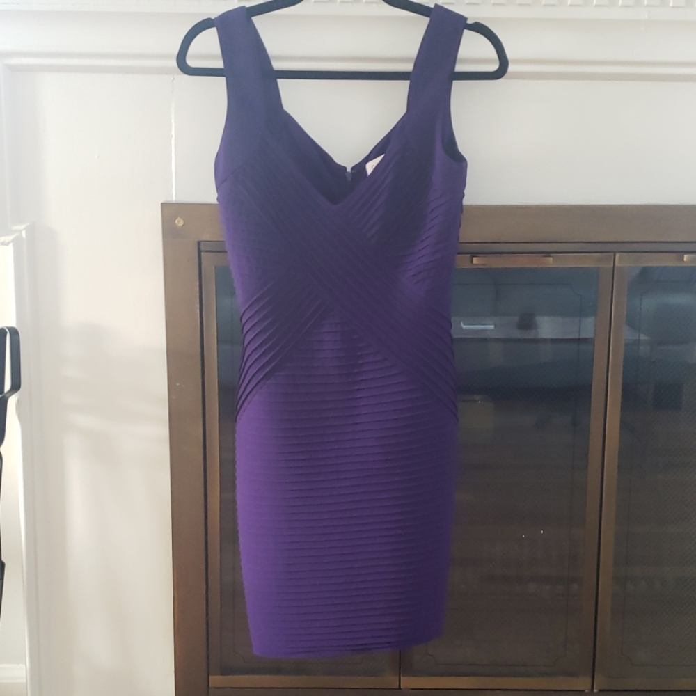 Calvin Klein Purple Bandage Dress